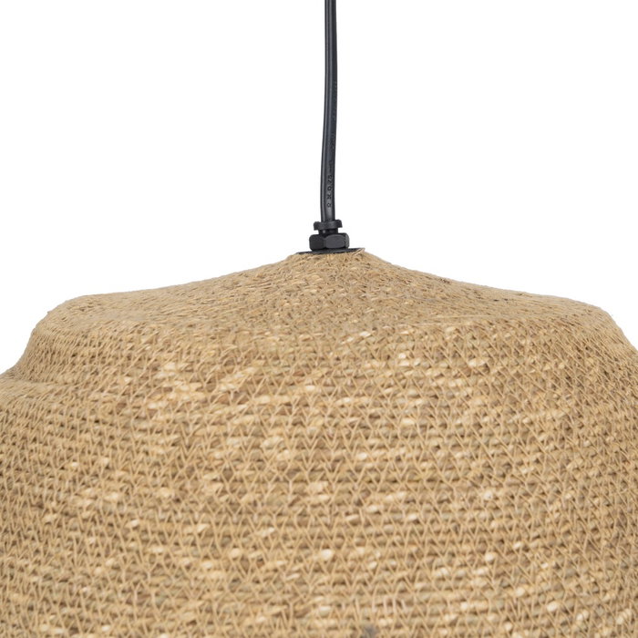 Lámpara Techo Fibra Natural Iluminación 30 X 30 X 35 cm