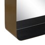 Ixia Espejo con Estante Oro-Negro Metal 40 x 12 x 60 cm