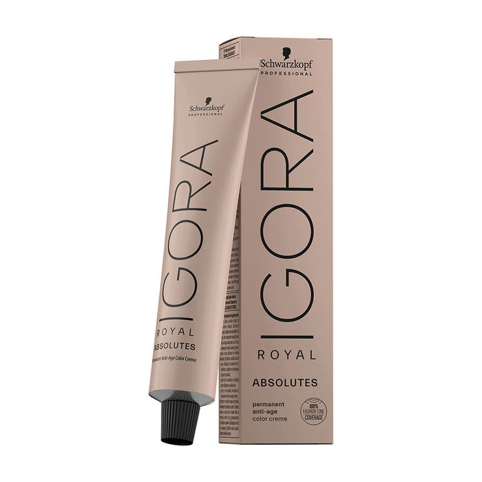 Schwarzkopf Igora Royal Absolutes 8-01 Age Blend 60ml con cobertura de canas al 100% Schwarzkopf Igora Royal Absolutes 8-01 Age Blend 60ml con cobertura de canas al 100%