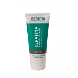 Exitenn Mascarilla Keratina para Cabello Seco y Puntas Abiertas 200ml - Aporta Brillo, Suavidad y Elasticidad