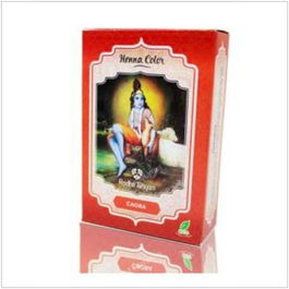 RADHE SHYAM Henna Polvo Caoba 100Gr. Tinte Natural Vegano para el Pelo, Sin Amoniaco ni PPD, Cuida y Nutre