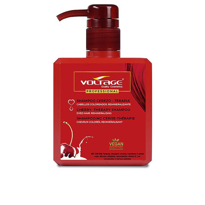 Voltage Cosmetics Champú Color Cerezo-Terapia 500 ml para Cabello Teñido y Dañado con Vitaminas y Minerales Voltage Cosmetics Champú Color Cerezo-Terapia 500 ml para Cabello Teñido y Dañado con Vitaminas y Minerales