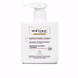 Voltage Cosmetics Champú Volumen e Hidratación con Colágeno y Biotina (Vitamina H) - 500 ml