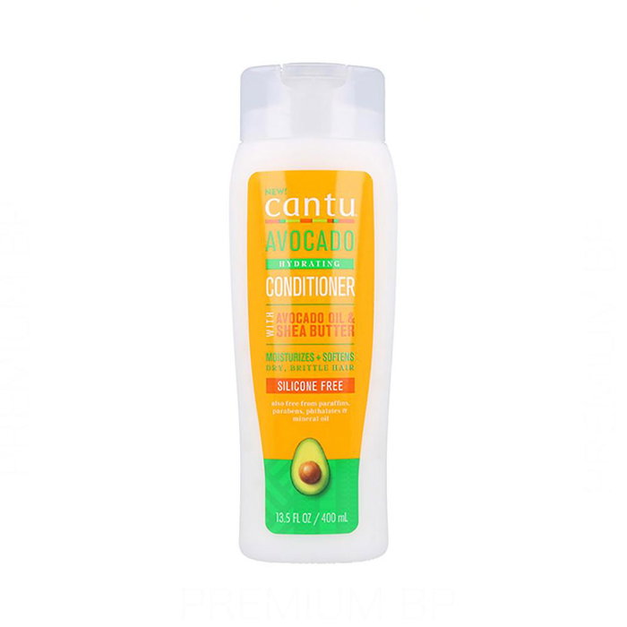 Cantu Avocado Hydrating Conditioner - Acondicionador Hidratante de Aguacate sin Siliconas, 400 ml - Para Cabello Seco y Rizado, con Manteca de Karité y Vitamina E Cantu Avocado Hydrating Conditioner - Acondicionador Hidratante de Aguacate sin Siliconas, 400 ml - Para Cabello Seco y Rizado, con Manteca de Karité y Vitamina E