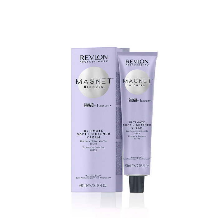 Revlon Magnet Blondes Ultimate Soft Lightener Cream 60ml - Crema Aclaradora Sin Amoníaco, Unifica Resultados, Aclara 1/2 a 1 Tono