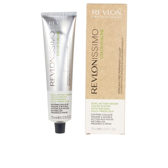 Revlon Revlonissimo Color Sublime - Tinte Permanente Sin Amoniaco para el Cabello - Color #4 Castaño Medio - 75 ml
