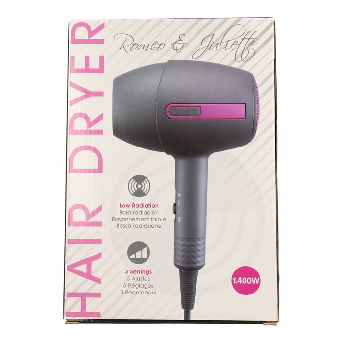 Albi Secador R&J Viaje Grey & Purple 1400W Secador Compacto y Funcional para Viajes Albi Secador R&J Viaje Grey & Purple 1400W Secador Compacto y Funcional para Viajes