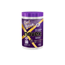 Novex Mascarilla Cool Blonde 400g Neutraliza Tonos Amarillos Cabello Rubio Mechas Brillo Hidratación Açaí Ceramidas