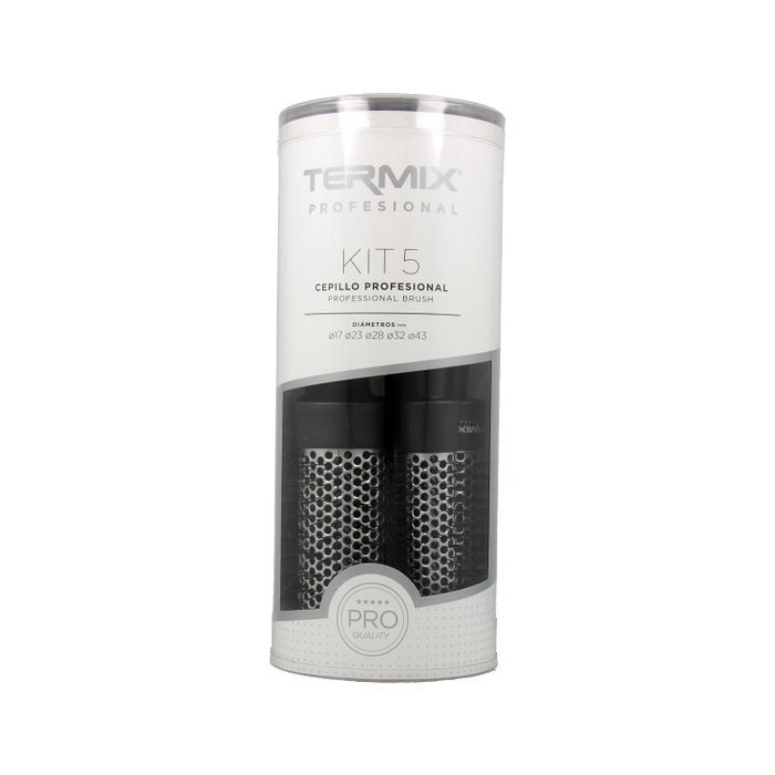 Termix Pack de 5 Cepillos Térmicos Profesionales Negros Termix Pack de 5 Cepillos Térmicos Profesionales Negros