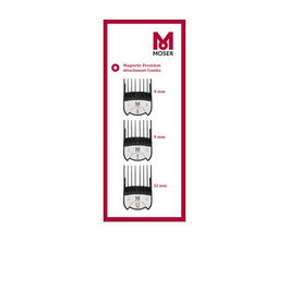 Moser Pack Peines Magnéticos MAGCLICK® 6/9/12 mm para Máquinas de Corte Premium