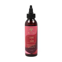 As I Am Long and Luxe Pomegranate Passion Fruit Grohair Oil 120 ml Aceite para crecer el cabello con brillo