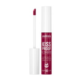 Andreia 03 Deep Magenta Lipstick Labial Larga Duración Mate No Transfiere 8 ml