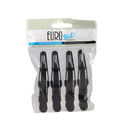 Eurostil 4 Pinzas Dragon Pequeñas Negras 9 Cm 4 Piezas