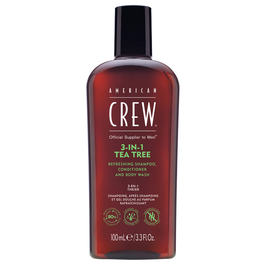 American Crew Champú Cabello y Cuerpo 3 en 1 Árbol de Té para Hombre
