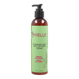 Mielle Rosemary Mint Daily Styling Crème 240ml - Crema de Peinado para Cabello, Fomenta el Crecimiento, Antifrizz, Orgánica