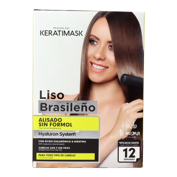 Keratimask Kit de Alisado Brasileño sin Formol con Ácido Hialurónico y Keratina Keratimask Kit de Alisado Brasileño sin Formol con Ácido Hialurónico y Keratina