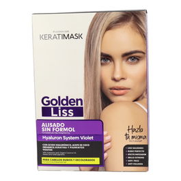Placenta Life Keratimask Alisado Golden Liss Tratamiento Sin Formol Hyaluron System Violet con Keratina y Ácido Hialurónico