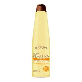 Be Natural Acondicionador Lisso Keratina con Placenta Life para Cabello Liso, Sedoso y sin Frizz, sin Sulfatos, Sal ni Parabenos, 300ml