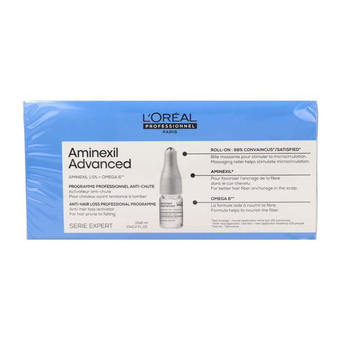 L'Oréal Professionnel Paris AMINEXIL ADVANCED ampollas anti-caída para cabello, 10 x 6 ml L'Oréal Professionnel Paris AMINEXIL ADVANCED ampollas anti-caída para cabello, 10 x 6 ml