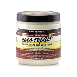 Aunt Jackie's Coco Repair Coconut Crème Deep Conditioner 426g - Reparación Intensiva Para Cabello Dañado