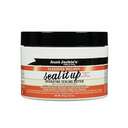Aunt Jackie'S Manteca Selladora Hidratante Flaxseed Recipes Seal It Up para Cabello Muy Seco y Puntas Dañadas, 213g