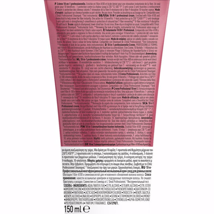 L'Oréal Professionnel Paris PRO LONGER Crema 10-en-1 para Pelo Más Largo y Denso, 150 ml