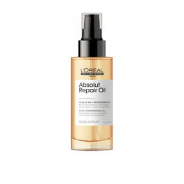 L'Oreal Aceite Absolut Repair 10-In-1 Oil 90ml Spray Multibeneficios para Cabello Dañado: Nutrición, Reparación, Brillo, Protección Calor y Más