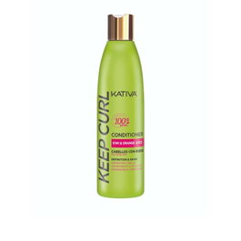 Kativa Keep Curl Acondicionador Brillos para Cabello Rizado, Define y Suaviza Rizos, Hidratación Intensa, 250 ml