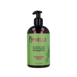 Mielle Champú de Romero y Menta para Fortalecimiento del Cuero Cabelludo y Cabello, 355 ml / 12 Oz