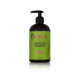 Mielle Champú Fortalecedor Romero Menta con Biotina, Limpia Nutre Cabello Seco Débil Quebradizo, 355ml