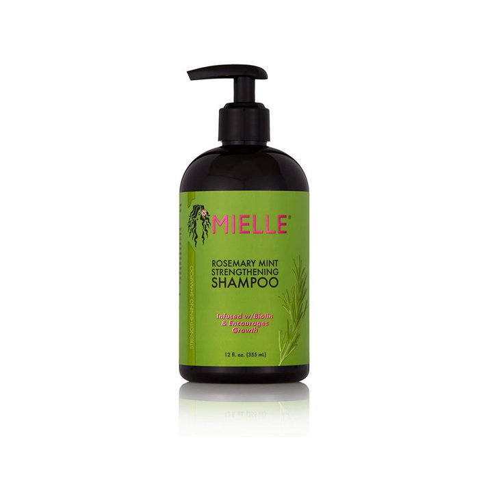 Mielle Champú Fortalecedor Romero Menta con Biotina, Limpia Nutre Cabello Seco Débil Quebradizo, 355ml Mielle Champú Fortalecedor Romero Menta con Biotina, Limpia Nutre Cabello Seco Débil Quebradizo, 355ml