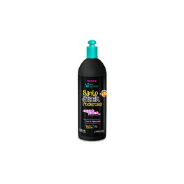 Novex Crema de Peinar Santo Black Poderoso 500ml - Acondicionador sin enjuague para cabellos secos