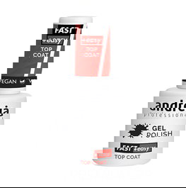 Andreia Top Coat Gel Polish 105 ml para Remoción Rápida y Fácil de Esmalte Semipermanente