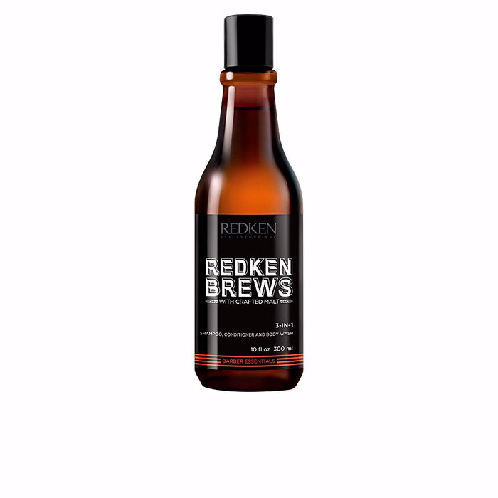 Redken Brews Champú Acondicionador y Gel de Baño 3-en-1 para Hombre 300ml Redken Brews Champú Acondicionador y Gel de Baño 3-en-1 para Hombre 300ml