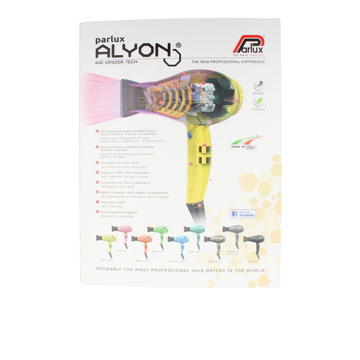 Parlux Alyon Secador de Pelo Profesional 2250W 2 Velocidades 4 Temperaturas Negro