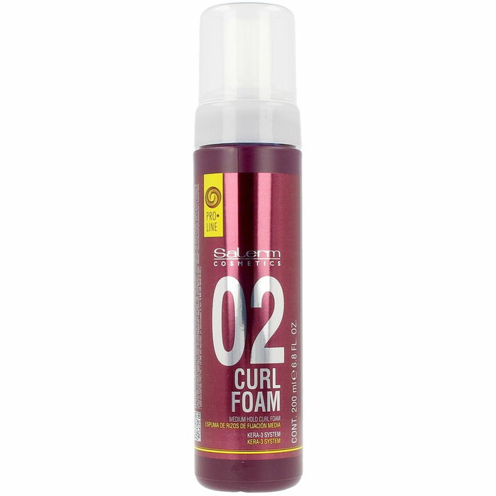 Salerm Curl Mousse 04 Espuma de Rizos Fijación Media 200 ml