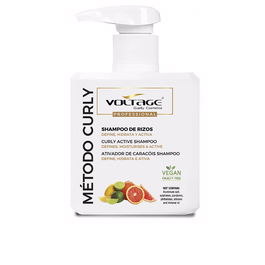 Voltage Cosmetics Rizos Método Curly Champú Hidratante para Cabello Rizado, Sin Sulfatos ni Siliconas, 500 ml