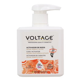 Voltage Cosmetics Activador de Rizos Tratamiento Gel-Crema, Define y Disciplina el Cabello, 500 ml