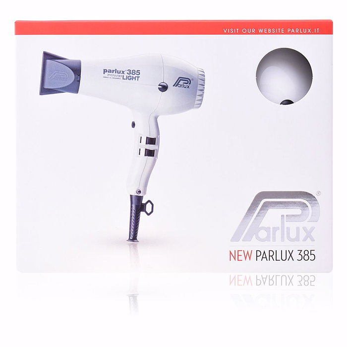 Parlux 385 Powerlight Secador de Pelo Profesional Iónico y Cerámico 2150W con Boquilla y Silenciador - Color Blanco Parlux 385 Powerlight Secador de Pelo Profesional Iónico y Cerámico 2150W con Boquilla y Silenciador - Color Blanco