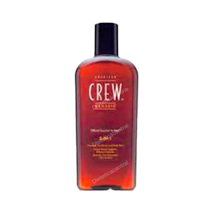 American Crew Crew Classic 3-In-1 Champú, Acondicionador y Gel de Ducha 250 ml