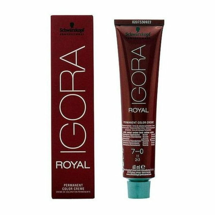 Schwarzkopf IGORA ROYAL #7-0 Coloración Permanente en Crema, 60 ml Schwarzkopf IGORA ROYAL #7-0 Coloración Permanente en Crema, 60 ml