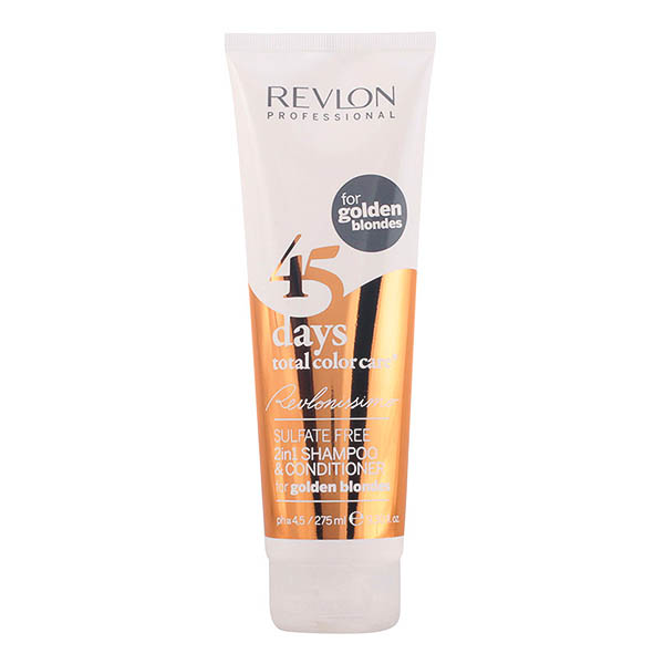 Revlon Professional 45 DAYS Champú y Acondicionador 2 en 1 para Rubias Doradas 275 ml
