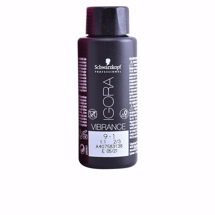 Schwarzkopf Igora Vibrance 9-1 Rubio Muy Claro Ceniza