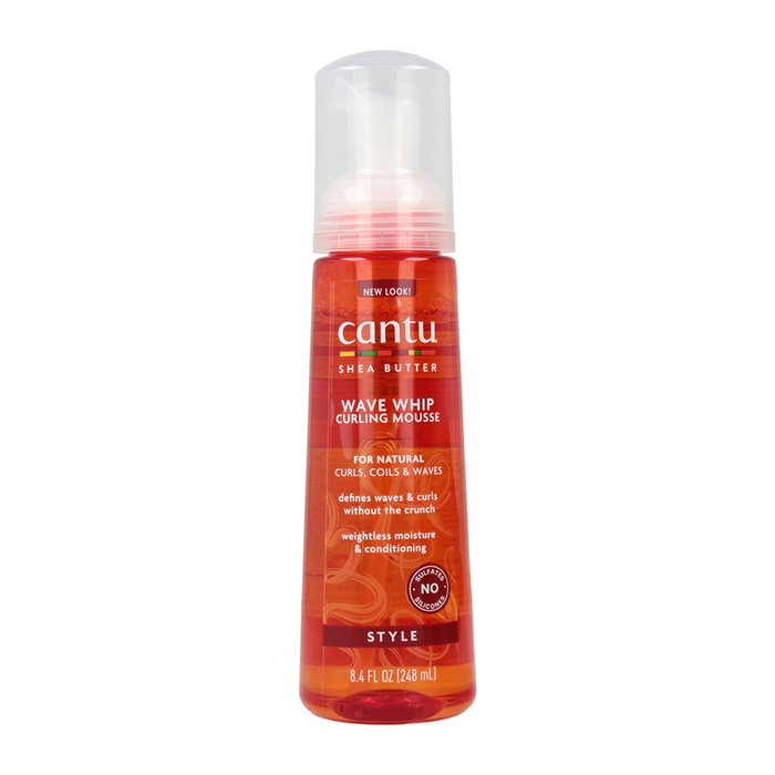Cantu Shea Butter Wave Whip Curling Mousse para el Cabello Natural, 248 ml / 8.4 Oz - Define Rizos y Ondas Sin Frizz Cantu Shea Butter Wave Whip Curling Mousse para el Cabello Natural, 248 ml / 8.4 Oz - Define Rizos y Ondas Sin Frizz
