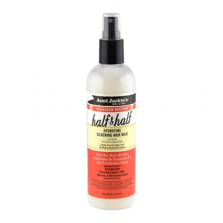 Aunt Jackie's Flaxseed Recipes Half & Half Hydrating Silkening Hair Milk 355ml Aunt Jackie's Flaxseed Recipes Half & Half Hydrating Silkening Hair Milk 355ml