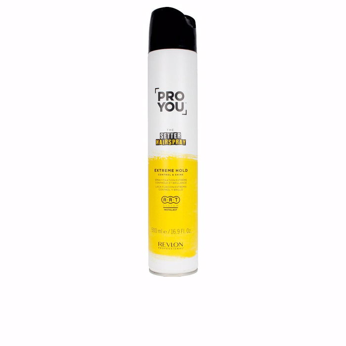 Revlon Laca para el Cabello Extra Fuerte PROYOU the hairspray strong con Tecnología Instalast 500 ml Revlon Laca para el Cabello Extra Fuerte PROYOU the hairspray strong con Tecnología Instalast 500 ml