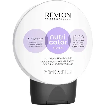 Revlon Professional NUTRI COLOR Filters 1002 Platino Claro 240 ml