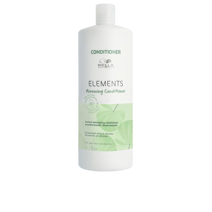 Wella Professionals ELEMENTS Acondicionador Renovador Suave Sin Siliconas - Todo tipo de Cabellos, Hidratación Intensa 1000 ml Wella Professionals ELEMENTS Acondicionador Renovador Suave Sin Siliconas - Todo tipo de Cabellos, Hidratación Intensa 1000 ml