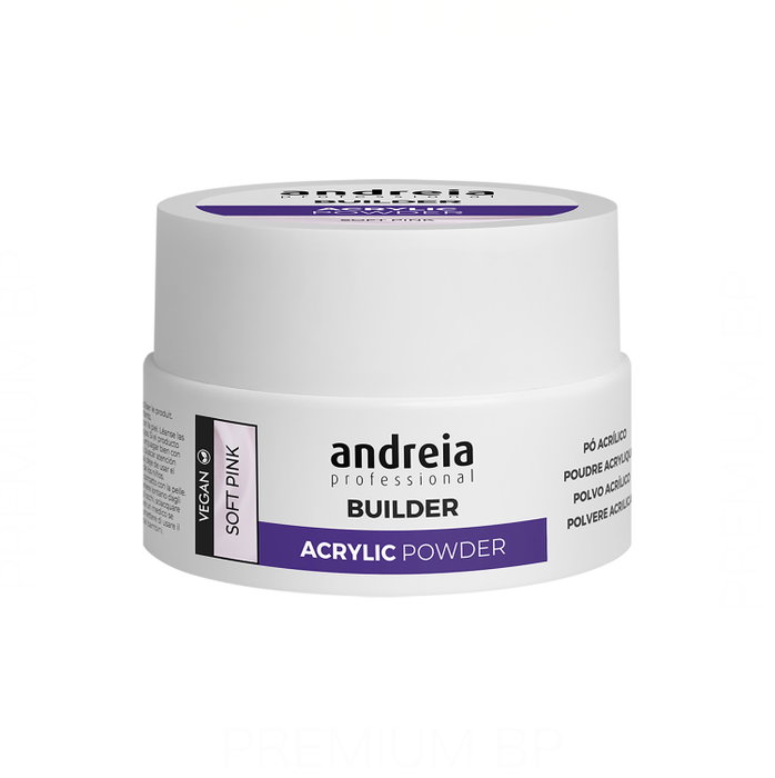 Andreia Professional Builder Acrylic Powder Soft Pink 20g