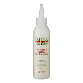 Cantu Aceite para Cabello y Cuero Cabelludo con Manteca de Karité, Árbol de Té y Jojoba - Fortalece, Acondiciona y Promueve el Crecimiento - 180ml